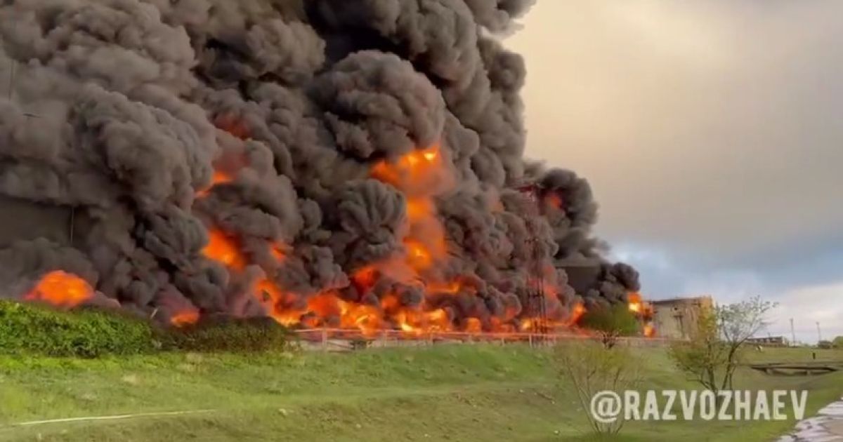 пожар на нефтебазе